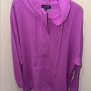 Kinesis Women's Cowl Neck Sweater in Rich Purple